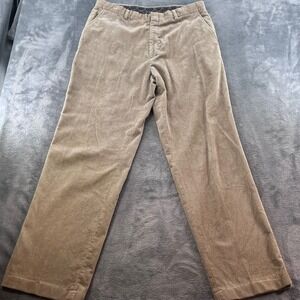 Eddie Bauer Mens Tan Corduroy Pants Straight Leg Khaki W36 L32 V0131X